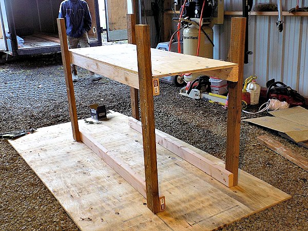 Goat Feeder Construction